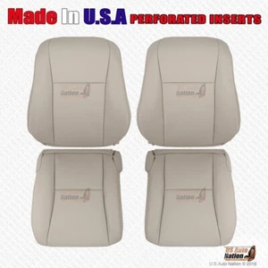2010 2011 2012 For Lexus LS460 LS600h Front Bottoms & Tops Perforated Vinyl Tan - Picture 1 of 5
