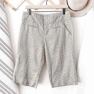 Anthropologie Idra Linen Bermuda Shorts Size 6 - Picture 1 of 6