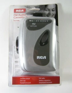 RCA FM Radio Cassette Player Portable With Earphones Belt Clip RCP268 NEW - Picture 1 of 4