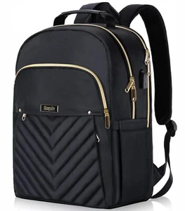 Black Backpack for Women School Backpack for Girls Daypack Bookbag Kids Book ... - Picture 1 of 7