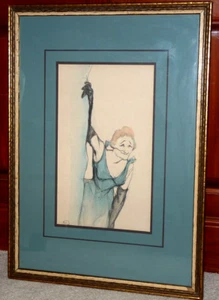 HENRI DE TOULOUSE LAUTREC PANTHEON SUITE COLORED LITHOGRAPH - Picture 1 of 8