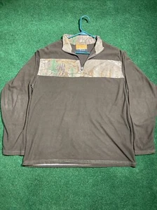 Habit realtree Brown long sleeve quarter zip shirt size large - Picture 1 of 7
