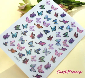 Nail Art Full Cover Toe Nail Polish Wrap Adhesive Sticker Feet Solid Glitter Tip - Picture 1 of 5