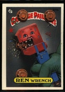 1988 Topps Garbage Pail Kids - # 371B REN WRENCH