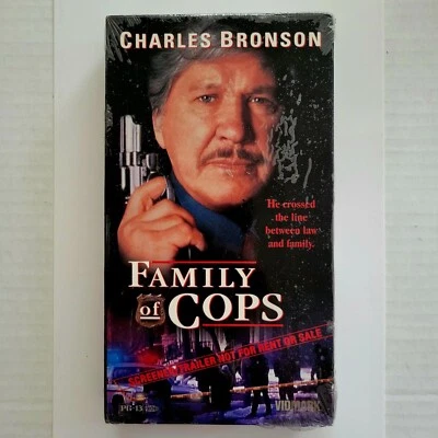 Family of Cops (VHS 1996) Charles Bronson / NEW & SEALED / VIDMARK SCREENER COPY - Image 1 of 2