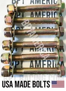 6x Chevy K10 K20 K30 4x4 Rear Leaf Spring Bolt Kit Grade 8 USA Made - Picture 1 of 2