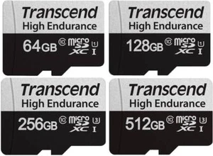 Carte mémoire Transcend Micro SD USD350V haute endurance U3 UHS-I 128 Go - 512 Go - Photo 1 sur 7
