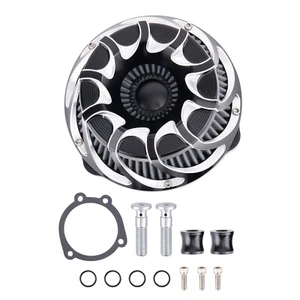 New Air Cleaner Intake Filter System Kit for Harley Touring Road Glide Softail - Imagen 1 de 12
