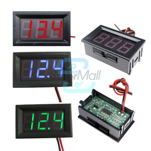 0.56" DC AC 5V-30V-500V Digital Voltmeter Voltage Panel Meter Color LED Display