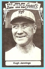 1973/1975 All-Time Greats TCMA Postcard Hugh Jennings New York Giants (KCR)