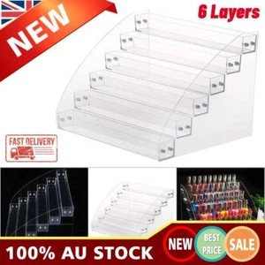 Acrylic 6-Tiers Nail Polish Stand Makeup Display Cosmetics Rack Holder Organizer - Picture 1 of 9