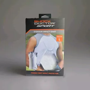 Neu Shock Doctor Sport Impact Sportshirt Jugend Large 9 mm Schutzpolster - Bild 1 von 2