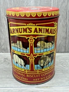De colección Barnum's Animals National Buiscuit Co. Cracker Tin 1914 Diseño Réplica - Imagen 1 de 10