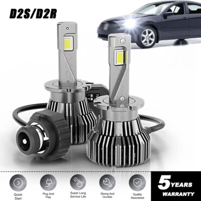 Fit 2005-2014 Infiniti M35/M37/M45/M56/Q70 Lo/Hi Beam Headlight D2S 38000LM 2PCS - Image 1 of 4