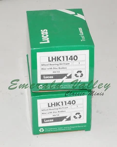 Classic Mini 84 -Pair of New Wheel Bearing Kit Lucas Front with Disc Brakes - Picture 1 of 2