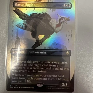 WOTC Avatar: The Last Airbender Raven Eagle (Borderless) (R) (Foil) NM - Picture 1 of 2