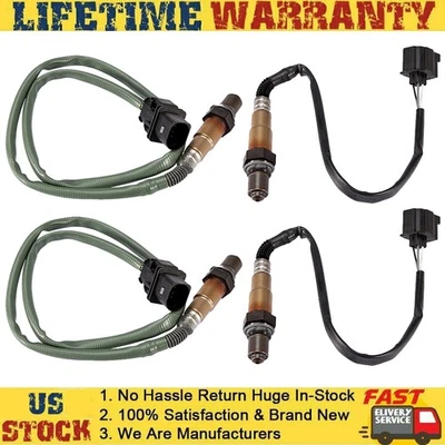 Sensor de oxígeno O2 aguas arriba y aguas abajo 4 piezas compatible con Mercedes-Benz ML350 R350 S550 GL450 Foto 1 de 4