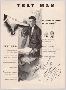 Lord and Taylor That Man Tweed Suit Fashion Vintage Print Ad 1955 - Picture 1 of 5