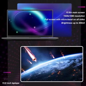 15.6 Inch Laptop With 7in Touch Screen For 10 11 Dual Screen Laptop 16G NTS - Bild 1 von 30