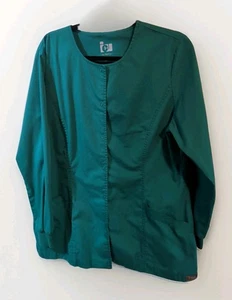 Giacca Scrub ICU by Barco Snap Front Lab Verde Scuro L ECCELLENTE! - Foto 1 di 8