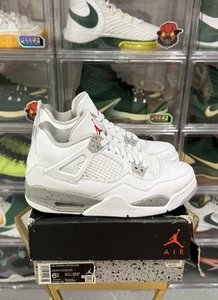 Jordan 4 Retro Mid White Oreo (2021) (GS) Talla 6.5Y DJ4699-100 Usado Caja Original - Imagen 1 de 6