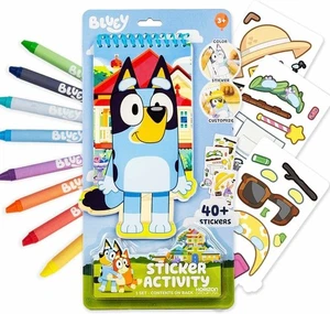 Bluey Sticker Activity Book and Bluey Chalk 4pc Chalk & Stencil - Imagen 1 de 3
