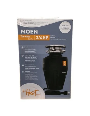 Moen Host Series 3/4 HP Continuous Feed Garbage Disposal Sound Reduction EX75C - Image 1 of 2