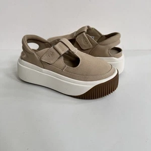 UGG EZ-DUZZIT T-STRAP MUSTARD SEED PLATEAU SNEAKER SCHUHE US 6 / EU 37 / UK 4 - Bild 1 von 6