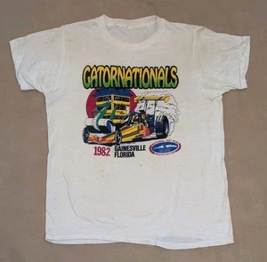 Vintage NHRA Gatornationals 1982 T-shirt Sz L Hot Rod Drag Racing Single Stitch - Picture 1 of 24