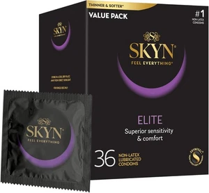 Condones SKYN Elite - 36 unidades - ultrafinos lubricados sin látex - Imagen 1 de 8