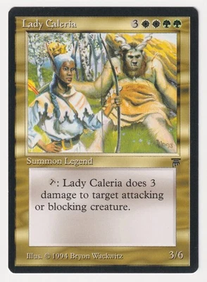 Gold Signed Lady Caleria Proof NM Legends Artist Bryon Wackwitz MTG AP 22/100! - Image 1 of 2