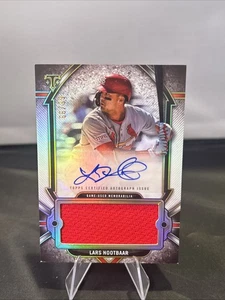 2024 Topps Triple Threads Lars Nootbaar Jumbo gioco usato reliquia automatica /75 #AJR-LN - Foto 1 di 2