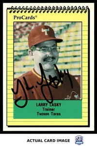 1991 ProCards #NNO LARRY LASKY Tucson Toros AU EX - Picture 1 of 4