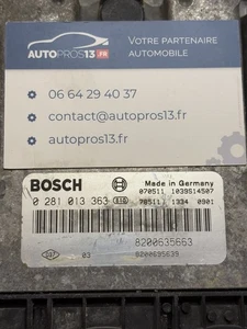 CALCULATEUR MOTEUR A DECODER RENAULT TRAFIC MASTER 2.5 DCI 0281013363 8200635663 - Imagen 1 de 7