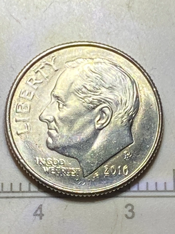 2016 P Roosevelt Dime Error DDO/DDR (double die obverse & double die reverse) - Image 1 of 4