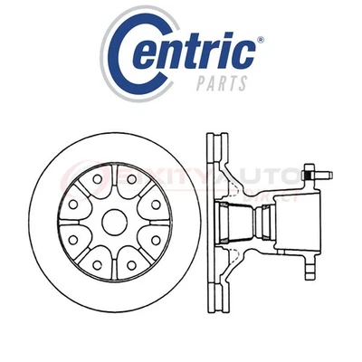 Centric C-TEK Disc Brake Rotor for 1990-1994 Chevrolet C3500 5.7L 6.2L 6.5L wa Foto 1 de 4