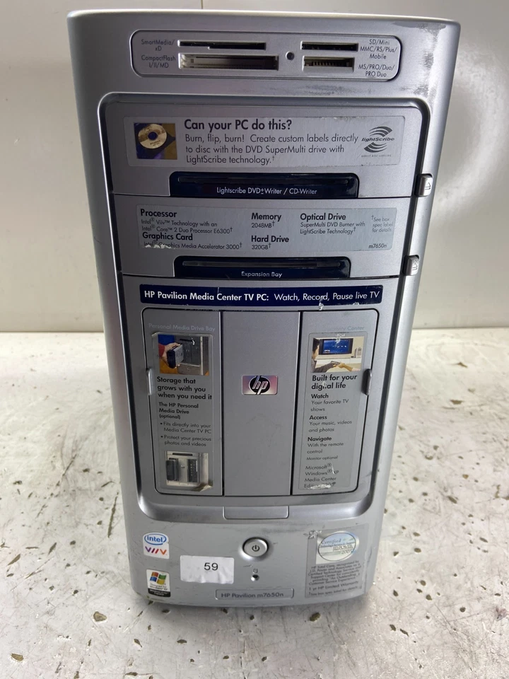 HP Pavilion m7650n Intel Core 2 1.86GHz 2GB NO HDD - Image 1 of 4