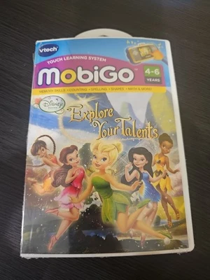 VTech mobiGo Explore Your Talents Learning Game Disney Fairies 4-6 yrs Free Ship - Image 1 of 4