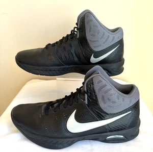 Nike Air Visi Pro 6 Men US Size 12 Black Gray Athletic Basketball Shoes Sneakers - Picture 1 of 7