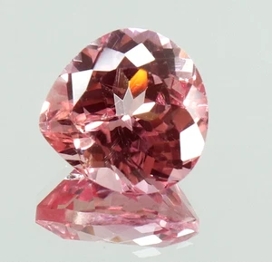 7.15 Ct Natural Padparadscha Sapphire Heart Certified Loose Gemstone 11x11 MM - Picture 1 of 7