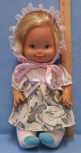 Vintage 1975 1978 Mattel Baby Doll Soft Plastic Blonde Hair Blue Eyes - Picture 1 of 2