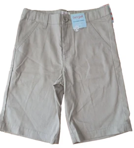 🌸 Girl's 14 New XL School Uniform Cat & Jack Khaki Bermuda Shorts NWT Flat - Picture 1 of 3