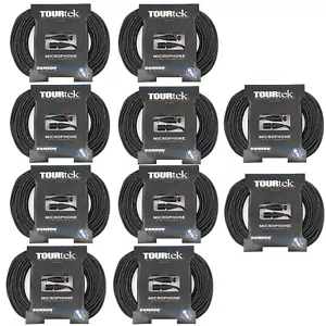 Confezione da 10 cavi microfono Tourtek TM100 XLRM-XLRF XLR, 100 piedi - Foto 1 di 1