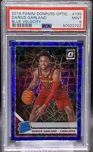 🔥🔥 2019-20 Donruss Optic Darius Garland Blue Velocity Prizm RC PSA 9 🔥🔥 - Picture 1 of 2