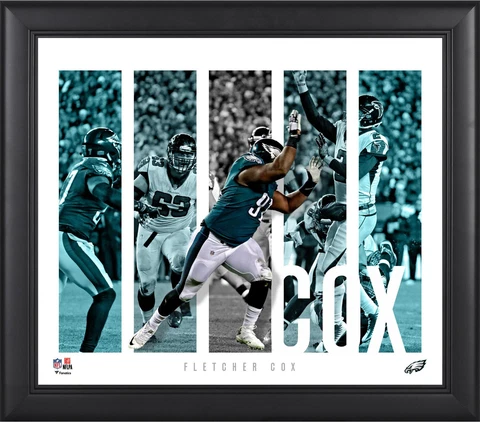 Fletcher Cox Philadelphia Eagles Framed 15x17 Player Panel Collage Cover