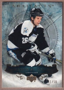2006-07 Artifacts Gold #13 Martin St. Louis /50 - Tampa Bay Lightning