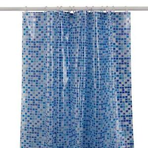  KAV Peva Shower Curtain Liner Mould Mildew Free, PVC Free 180x180cm with Hooks