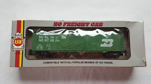 HO Scale AHM Burlington Northern Box Car BN 100024 Green - Picture 1 of 10