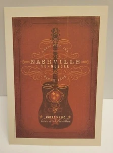 Tarjeta postal vintage de Nashville Tennessee Music City EE. UU.  - Imagen 1 de 2