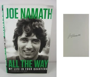 Joe Namath SIGNED ✎ Autographed All The Way 1st Edition Book NY Jets + COA - Picture 1 of 4